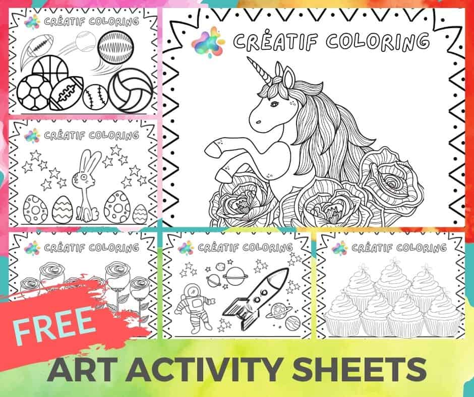 Free Art Activity Sheets